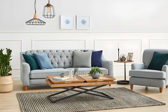Hanah Home Towly - Mesa de centro Nogal